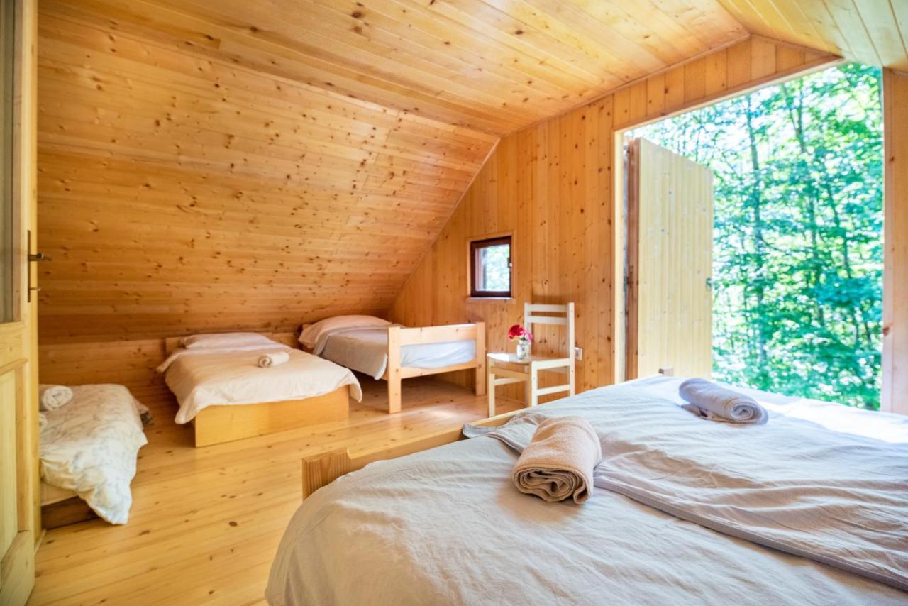 Miha Lodge - Mihcevo Plece Soča Exteriör bild