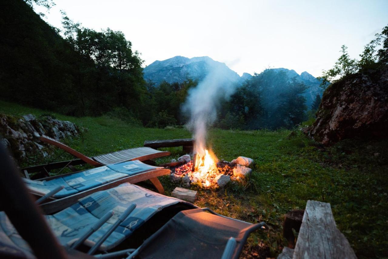 Miha Lodge - Mihcevo Plece Soča Exteriör bild